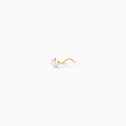 Piercing Fethi Serti Griffe 05 Or Jaune Oxyde