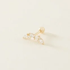 Piercing Nina Or Jaune Oxyde De Zirconium|Marc Orian Online
