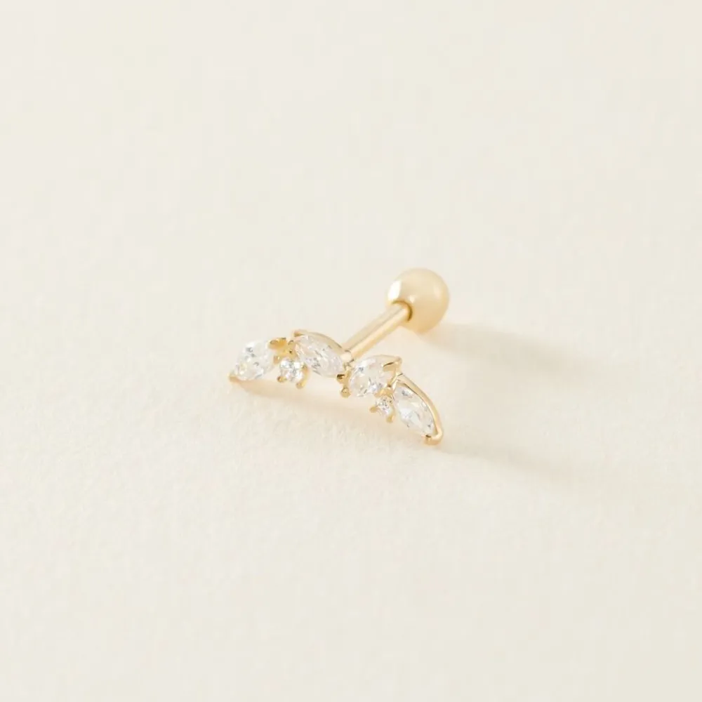 Piercing Nina Or Jaune Oxyde De Zirconium|Marc Orian Online