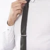 Pince Cravate Devi Argent Blanc