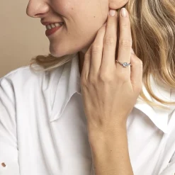 Solitaire Accompagne Argent Rainbow Oxyde De Zirconium|Marc Orian Sale