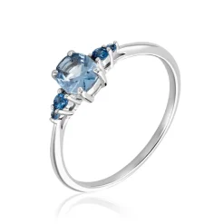 Solitaire Accompagne Argent Rainbow Oxyde De Zirconium|Marc Orian Sale