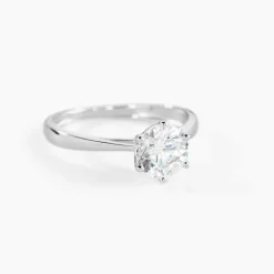 Solitaire Or Blanc Laurian Oxyde De Zirconium Blanc|Marc Orian Hot