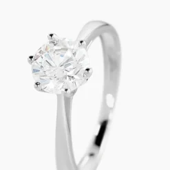 Solitaire Or Blanc Laurian Oxyde De Zirconium Blanc|Marc Orian Hot