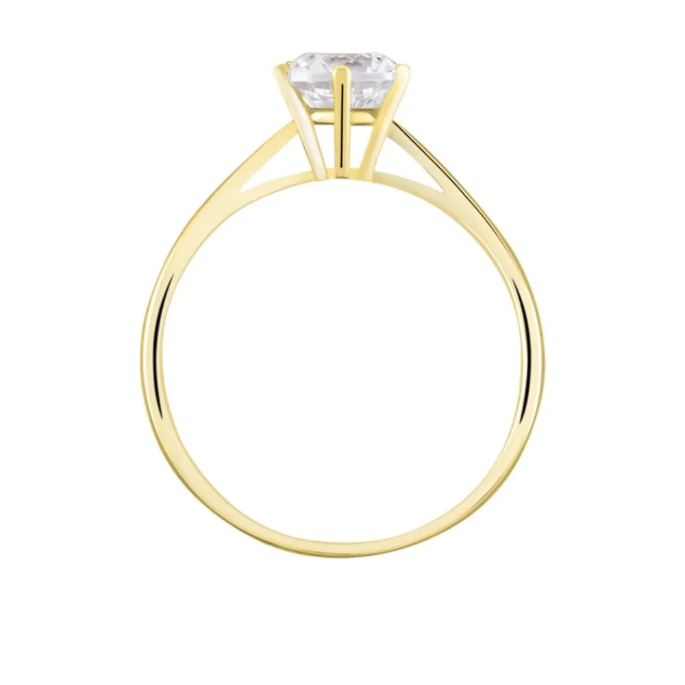 Solitaire Or Jaune Laurian Oxyde De Zirconium Blanc|Marc Orian Clearance