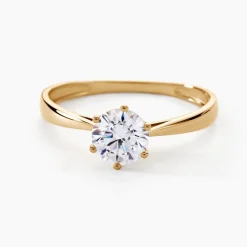 Solitaire Or Jaune Laurian Oxyde De Zirconium Blanc|Marc Orian Clearance