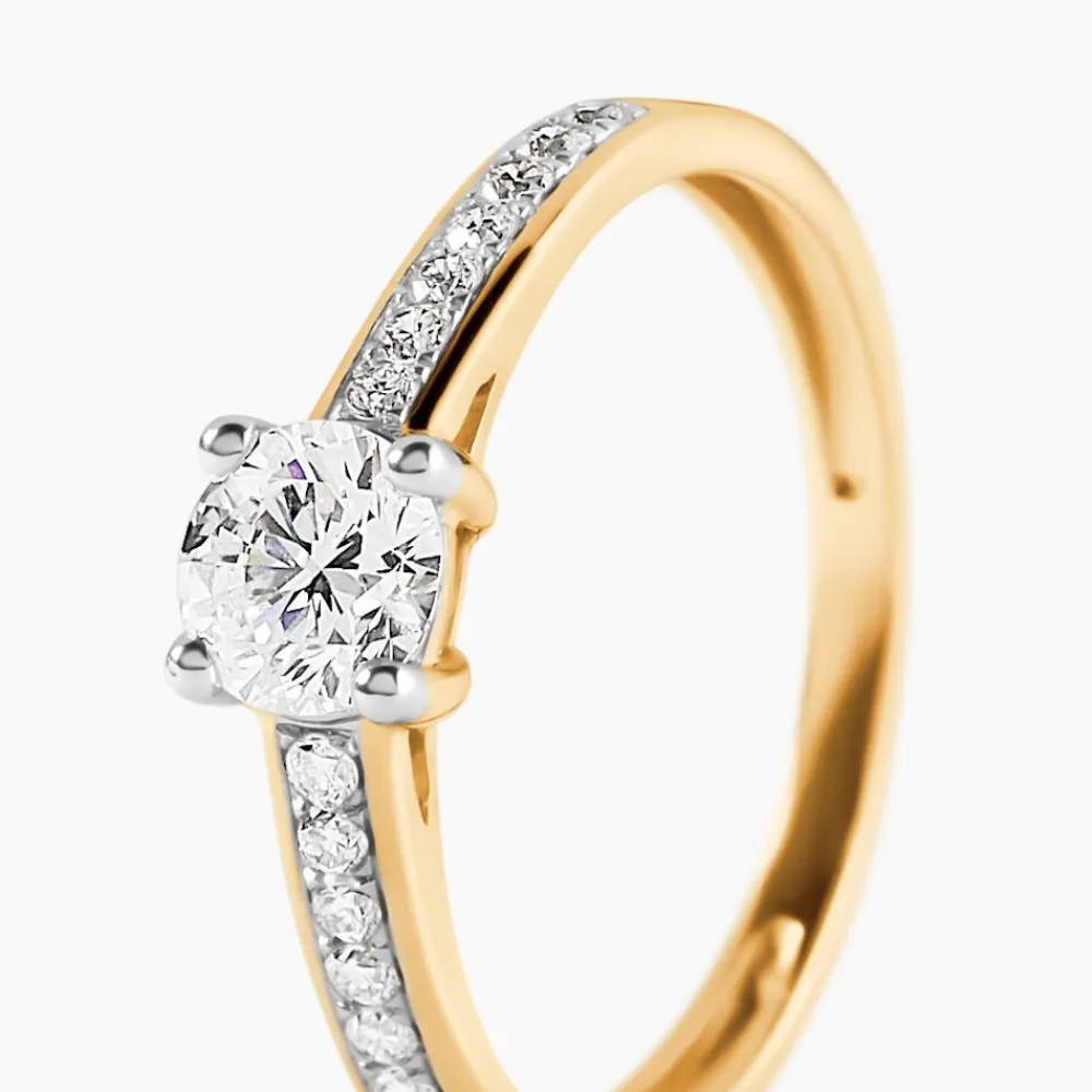 Solitaire Sosanna Ld Or Jaune Diamant Synthetique Blanc|Marc Orian Best