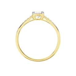 Solitaire Sosanna Ld Or Jaune Diamant Synthetique Blanc|Marc Orian Best