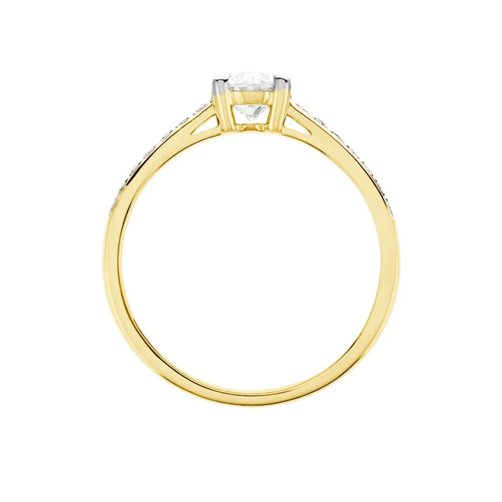 Solitaire Sosanna Ld Or Jaune Diamant Synthetique Blanc|Marc Orian Best