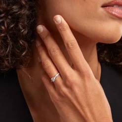 Solitaire Sosanna Ld Or Jaune Diamant Synthetique Blanc|Marc Orian Best