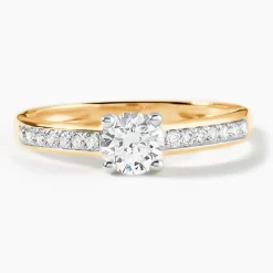 Solitaire Sosanna Ld Or Jaune Diamant Synthetique Blanc|Marc Orian Best